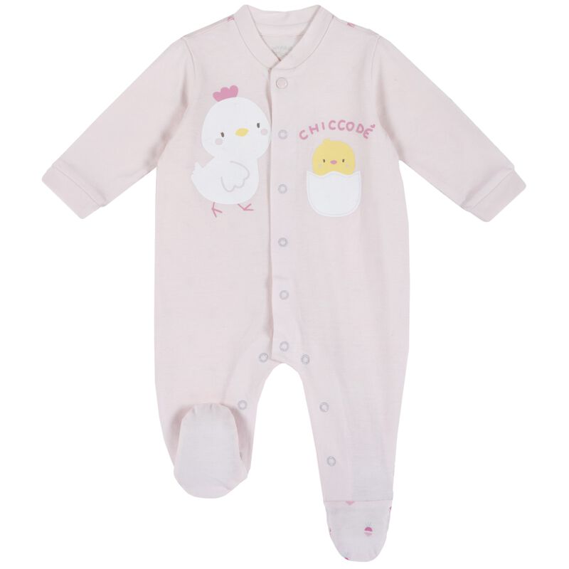 Front Open Organic Cotton Babysuit image number 0